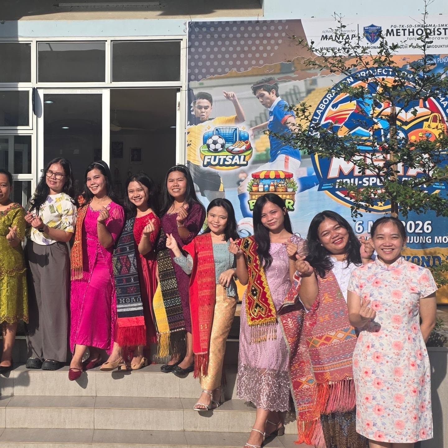 Dokumentasi kegiatan budaya sekolah dari Facebook Methodist Tanjung Morawa, Juni 2026